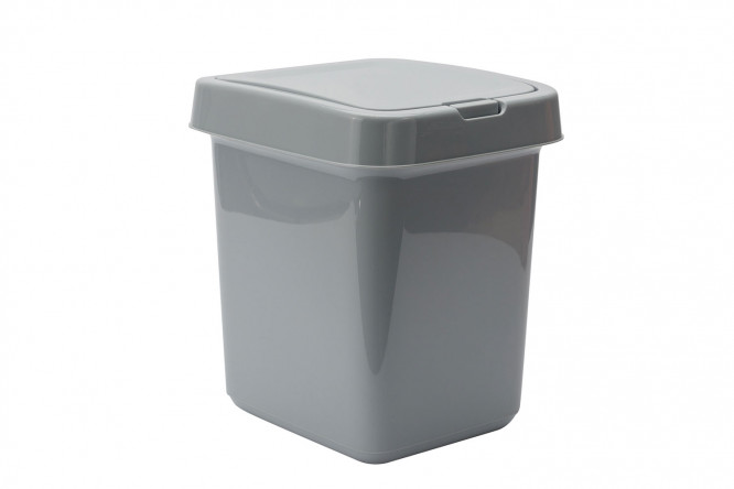 Изображение товара Контейнер для мусора с крышкой Квадра 14 л 14 л