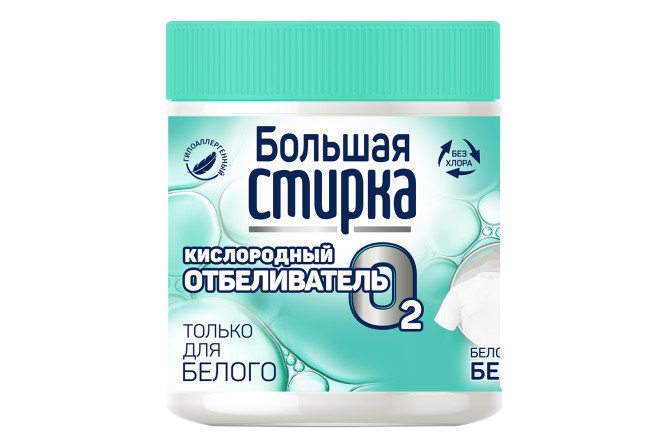 Изображение товара Кислородный отбеливатель для белого белья, порошок 0,4 кг