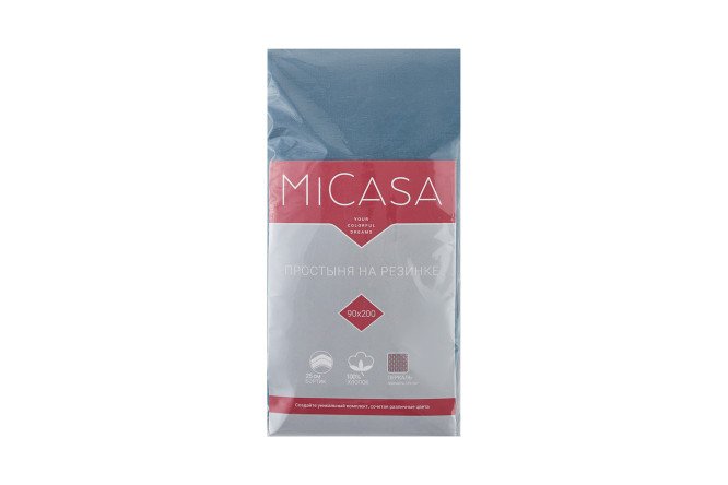 Простыня на резинке MICASA HFMS Перкаль 180х200 см