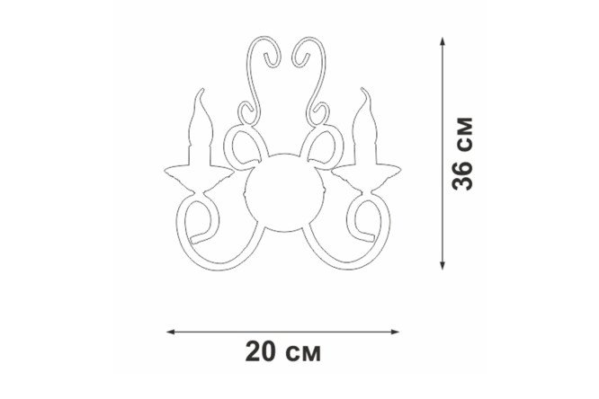 Светильник настенный VITALUCE V1094-1/2A 6 кв.м, E14