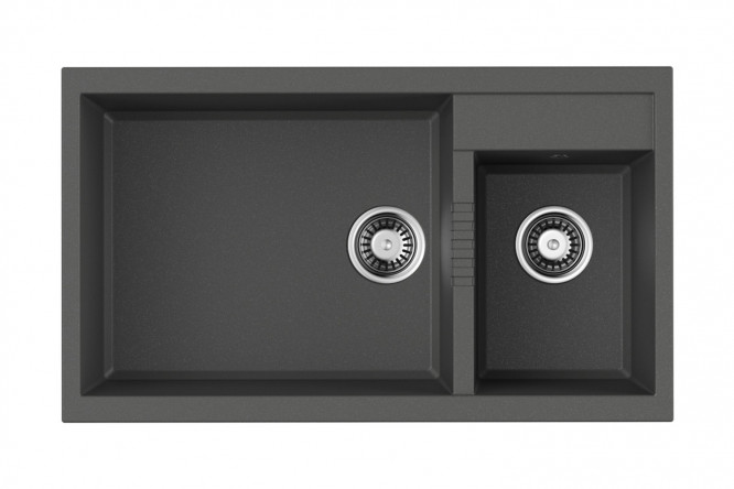 Изображение товара Врезная мойка OMOIKIRI Tedori 86-2-LB-PL из искусственного гранита 86х50 см