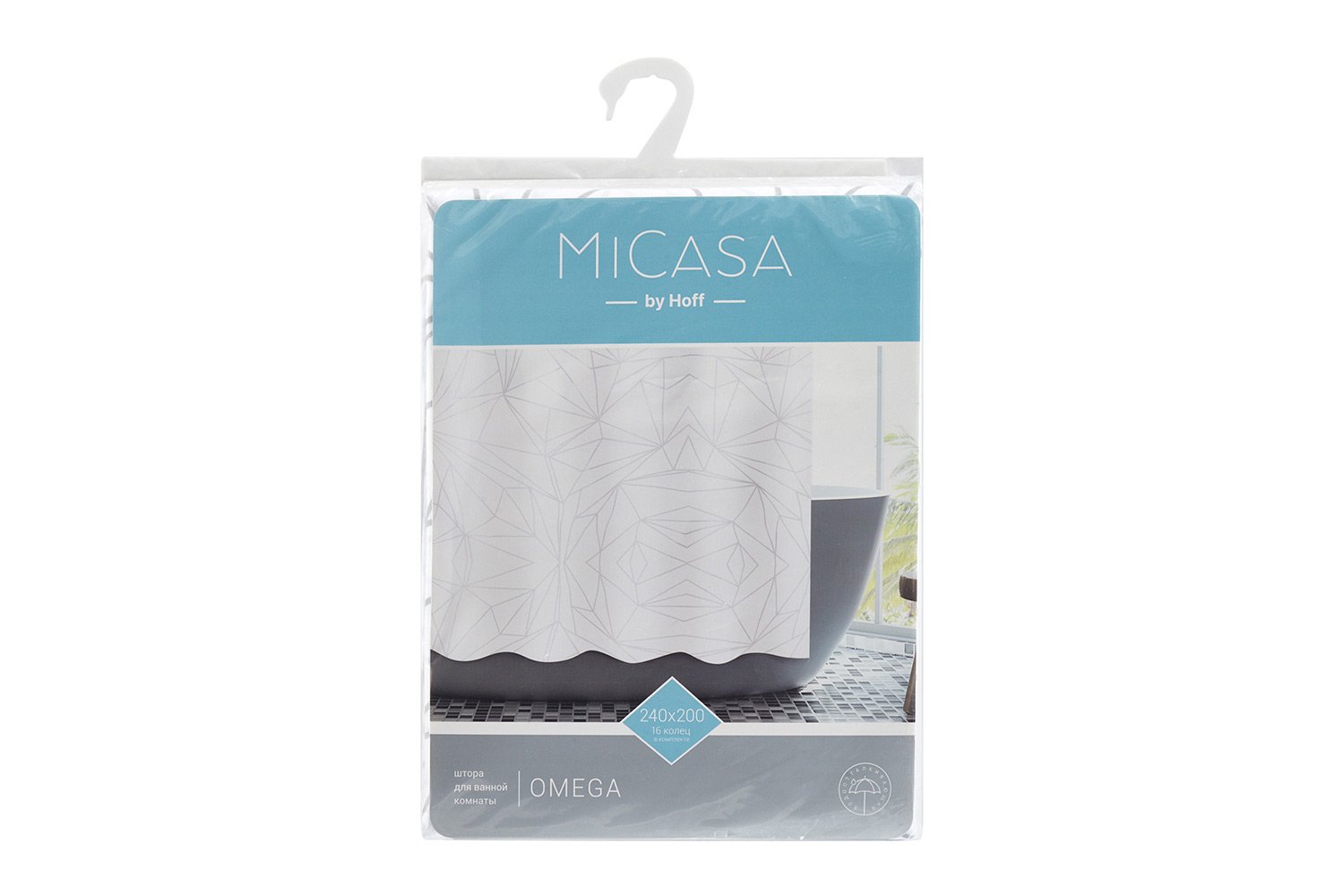 Штора для ванной комнаты MICASA Omega 200x240 см