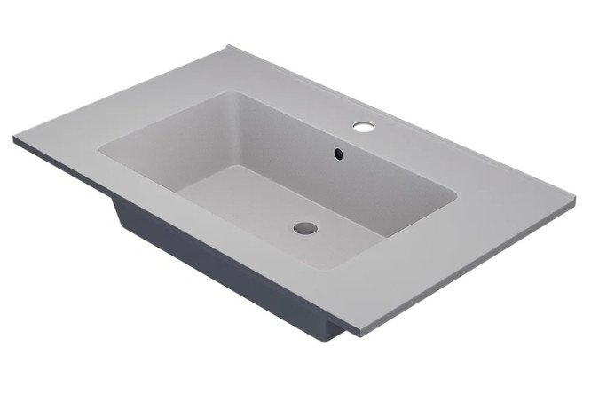 Изображение товара Раковина для ванной Parma Quartz 291003005 Полувстраиваемая, 76.5х15.8х47.5 см