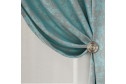Штора MICASA Gabriella soft 150х260 см, 1 шт., цвет бирюзовый, серый