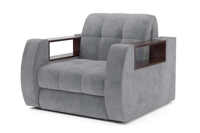 Изображение товара Кресло-кровать Комбс с механизмом аккордеон и велюровой обивкой