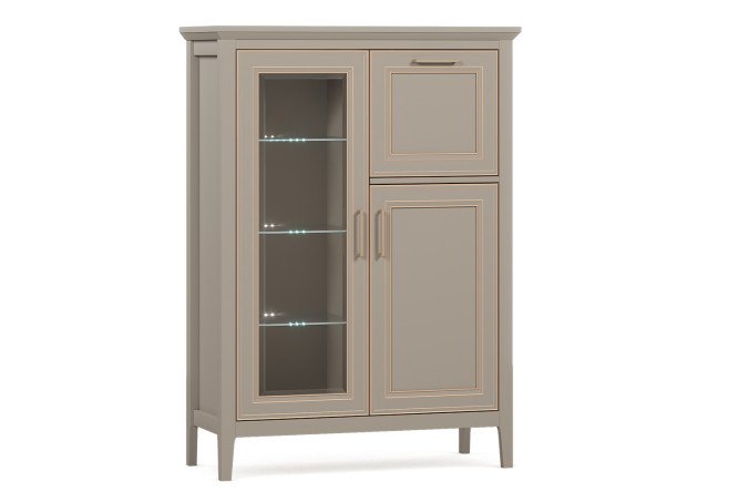 Изображение товара Тумба с подсветкой Classic размеры 94,8х132,6х40,5 см глиняный серый