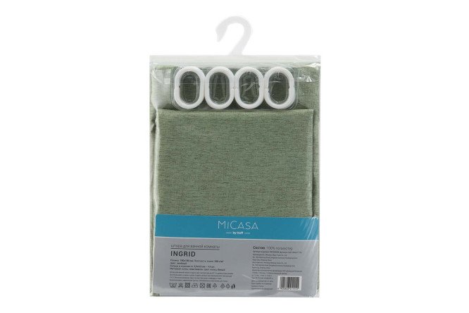 Штора для ванной комнаты MICASA Ingrid 180x180 см