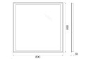 Зеркало с подсветкой BELBAGNO SPC-GRT-800-800-LED-TCH-WARM с подогревом 80х80 см