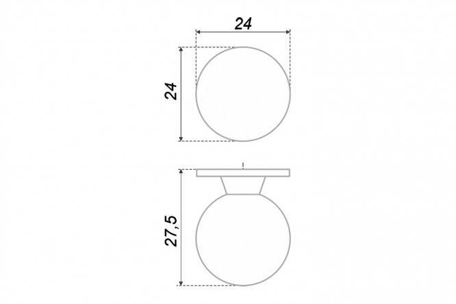 Ручка BOYARD RC006SC.4 2,4 см