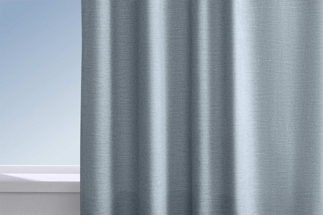Штора MICASA Lany 150х280 см, 1 шт., цвет серо-голубой