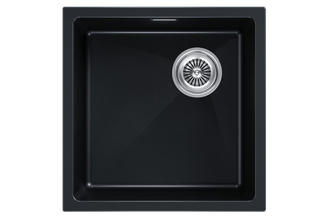 Изображение товара Мойка врезная PAULMARK Lumi 45UNI-SKEW IT-GRANIT LU45SK-BLM 45.5х44х21 см