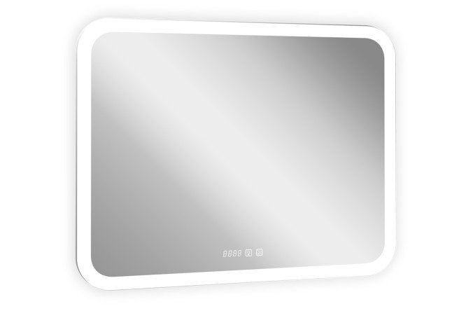 Изображение товара Зеркало с подсветкой Стив 3  100x80 см с часами