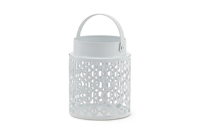 Изображение товара Подсвечник из металла 23HDL0512 белый стильный интерьерный аксессуар