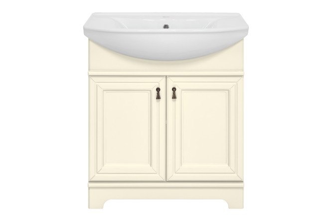 Изображение товара Тумба напольная Лувр 65 с раковиной цвета слоновой кости