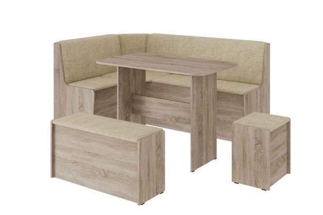 Изображение товара Кухонный уголок Чикаго с универсальным углом 159,8х79,8х109,8 см