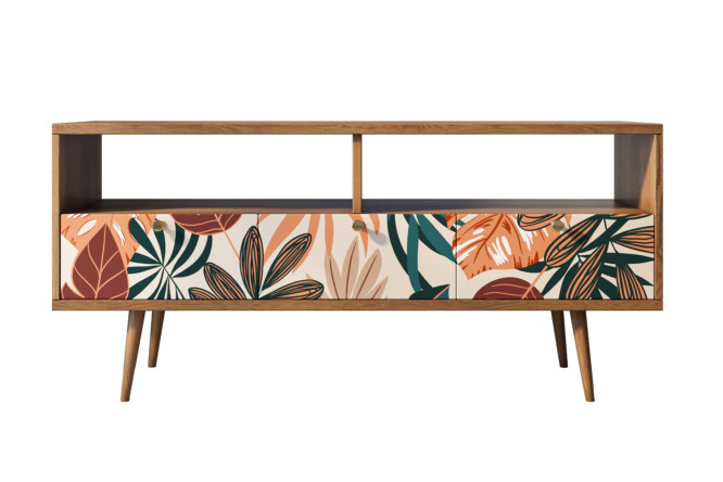 Изображение товара Консоль с 3 ящиками Berber ЛДСП Массив ясеня современная мебель