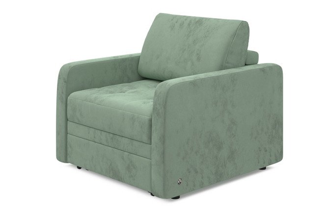 Изображение товара Кресло-кровать Бруно на выкатном механизме велюровая, размеры 93х88х100 см