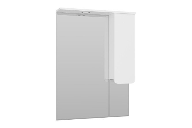 Зеркало-шкаф Чегет 75 П-Чег-02075-01П c LED-подсветкой 74х100х17 см, Правый