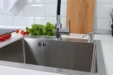 Мойка врезная ALCORA Berlin с сифоном и диспенсером 58х48х22 см