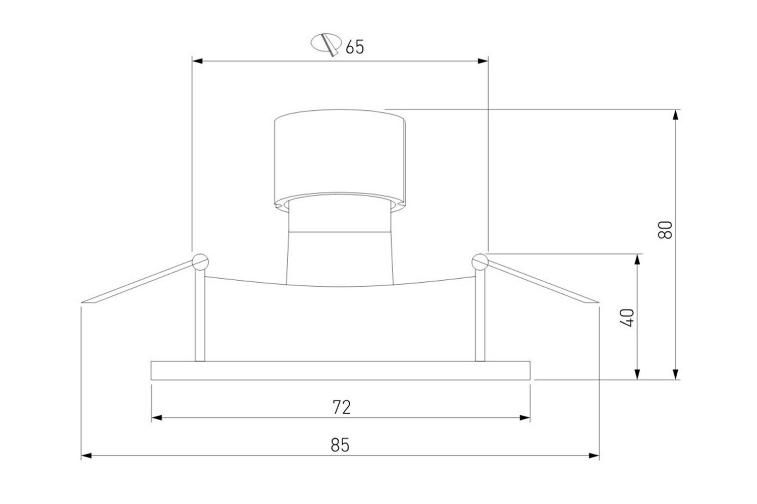 Светильник встраиваемый ELEKTROSTANDARD 111 MR16 7.2x3.5x7.2 см, GU10