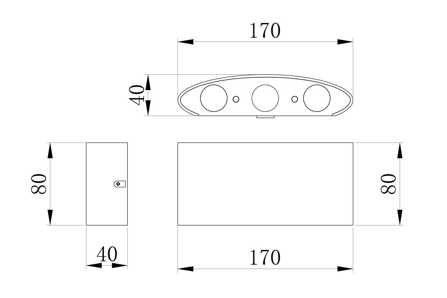 фото Светильник настенный led outdoor strato hoff