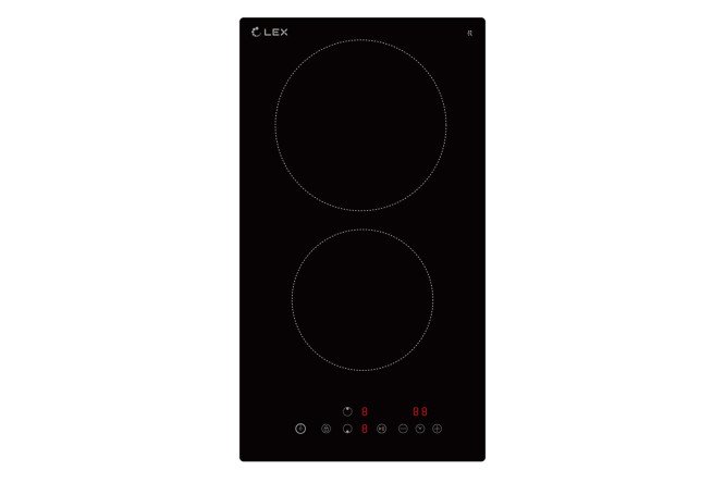 Изображение товара Электрическая панель LEX EVH 320 H BL стеклокерамическая 2 зоны нагрева