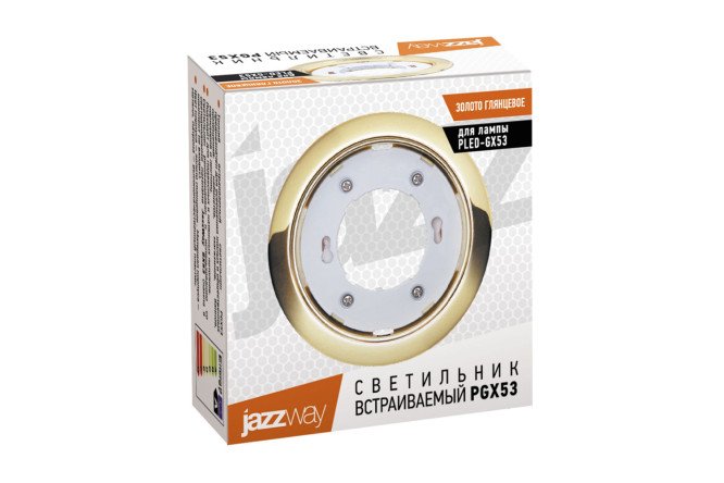Светильник встраиваемый JAZZWAY 10639. 3 PGX53 10.6x3.9x10.6 см, GX53