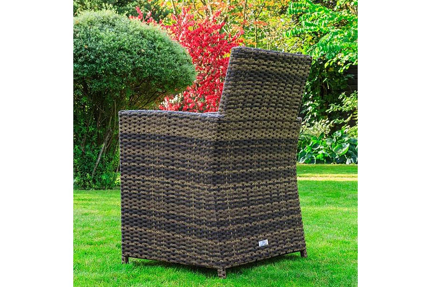Кресло обеденное Fiona цвет отделки коричневый, мягких элементов бежевый