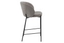 Стул барный Stool Group Тисдейл 56х94.5х56 см, цвет обивки серый, ножек чёрный
