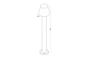 Фонарь-столб уличный LED MAYTONI DECORATIVE LIGHTING Outdoor Harz 5 Вт, LED