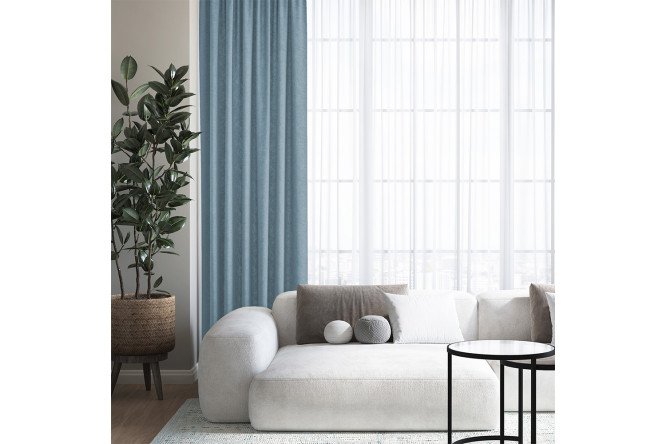 Изображение товара Штора бархатный Блэкаут 200х270 см светлый маренго стильное решение для дома