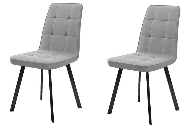 Изображение товара Комплект стульев DIKLINE 207 велюровый металл - устойчивые и стильные 46х94х62 см