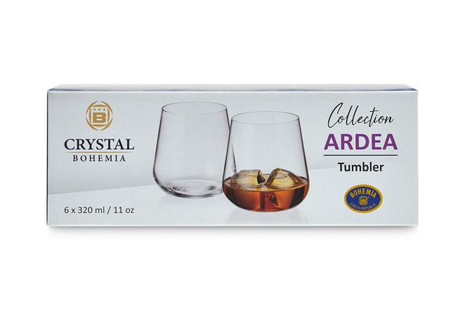 Набор стаканов CRYSTAL BOHEMIA Ardea 320 мл, Стекло, 6 шт.
