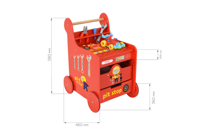 Игровая тележка-каталка кухня Pit Stop