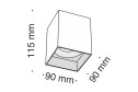 Светильник потолочный MAYTONI Ceiling & Wall Alfa 3 м², 9x11.5x9 см, GU10