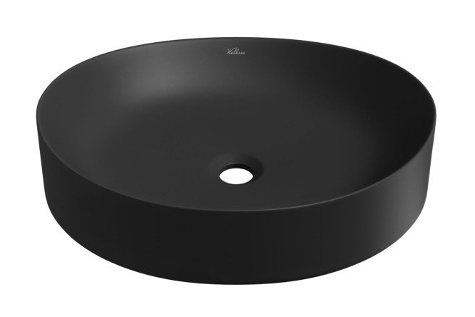 Изображение товара Накладная раковина Belle spa 2.0 50х12х38 см фарфор чёрный матовый