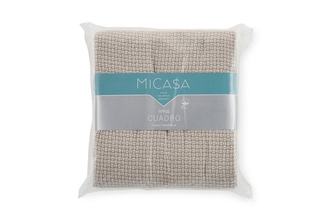 Плед MICASA Cuadro Хлопок, 200х220 см