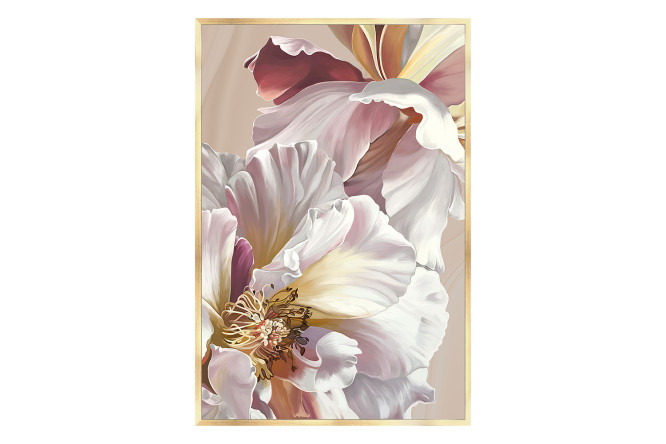 Изображение товара Репродукция в раме Пион Аваланш 53х73 см