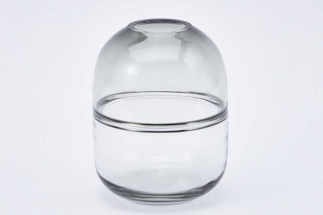 Изображение товара Декоративная стеклянная ваза CSA-6M 17 см настольная для цветов интерьера