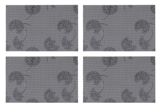 Изображение товара Салфетки Гиацинт серийные 45х0,02х30 см из ПВХ, серого цвета