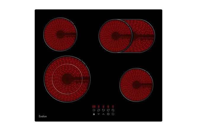 Изображение товара Электрическая панель EVELUX Hev 642 B 59 см с 4 зонами нагрева