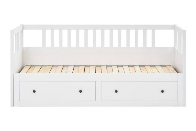 Фото 9 Кровать-кушетка Эванс с ящиками 80х200 см цвет белый