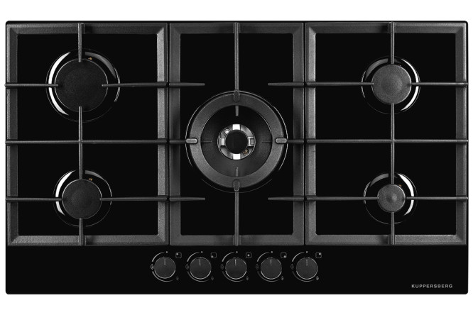 Изображение товара Газовая панель KUPPERSBERG FG 95 B 86 см 5 зон нагрева стекло