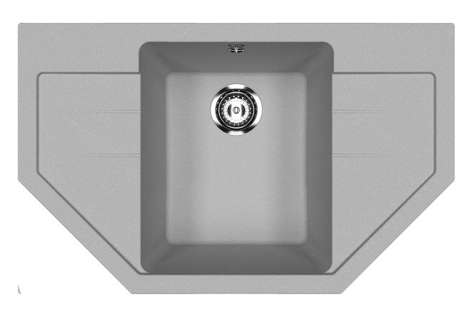 Изображение товара Врезная мойка с крылом ULGRAN u-609 79х49х20 см искусственный камень