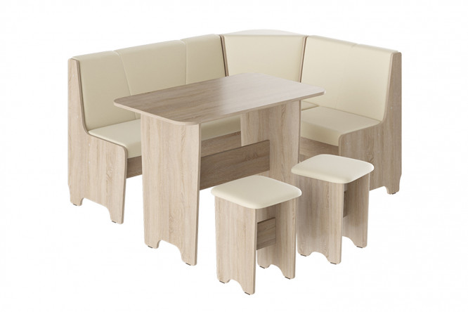 Изображение товара Кухонный уголок Техас исполнение 1 153,2х80х113,2 см ЛДСП недорогой кухонный уголок