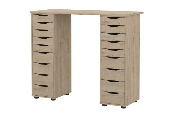 Изображение товара Письменный стол Alexys 140 с двумя тумбами - современный офисный стол