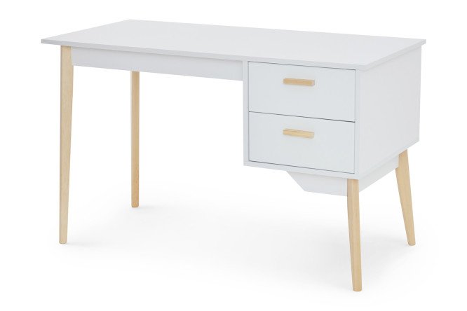 Изображение товара Письменный стол Норд с тумбой 121,6х75х57,6 см аляска белый