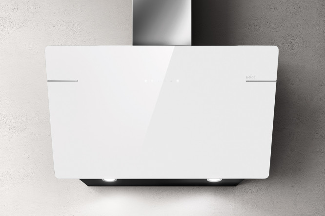 Изображение товара Элегантная вытяжка ELICA L'ESSENZA WH/A/90 белая 89х147.2х36 см для кухни