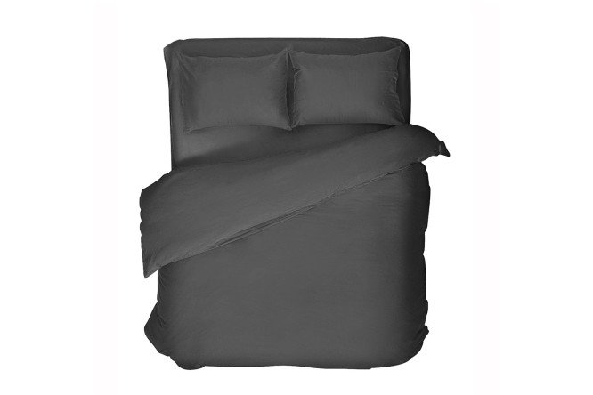Простыня на резинке Graphite Сатин