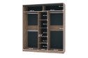 Шкаф-купе Home 200х229,5 см, дуб табачный Craft, с одним зеркалом